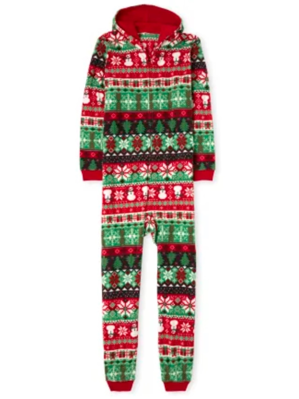 Children's Place Fleece Holiday One-Piece Pajama